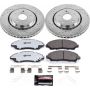 PowerStop K6957-36 Z36 Truck and SUV Carbon-Fiber Ceramic Brake Pad and Drilled & Slotted Rotor Kit