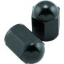 BikeMaster 151688 Valve Caps Aluminum (6 Pair) - Black