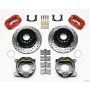 Wilwood 140-7140-DR Forged Dynalite P/S P-B Kit Drilled-Red New Big Ford 2.50in Offset