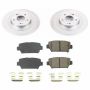 PowerStop CRK8434 Genuine Geomet Coated Rotor and Low-Dust Ceramic Brake Pad Kit