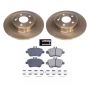PowerStop KOE7377 OE Stock Replacement Low-Dust Ceramic Brake Pad and Rotor Kit