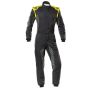 OMP RACING, INC. OMPIA0-1864-A01-178-56 TECNICA HYBRID OVERALL F IA 8856-2018 BLACK / FLU