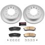 PowerStop CRK5875 Genuine Geomet Coated Rotor and Low-Dust Ceramic Brake Pad Kit