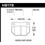 Hawk Performance HB179Z.630 Performance Ceramic Disc Brake Pad
