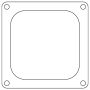 Cometic Gasket CP15238 Cometic Holley 4500 Dominator Carb Gaskets .060in Fiber - Open Plenum - 10 Pack