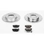PowerStop K3106 Z23 Daily Driver Carbon-Fiber Ceramic Brake Pad and Drilled & Slotted Rotor Kit