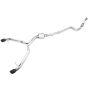 AWE Tuning 3020-33026 Audi B9 A4 Track Edition Exhaust Dual Outlet - Diamond Black Tips (Includes DP)