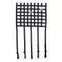RaceQuip Ribbon Style Race Car Window Net w/1In Mounting Straps / SFI 27.1 Certified Blk 18 H X 18 W