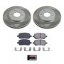 PowerStop SC2983 Semi-Coated Rotor and Low-Dust Ceramic Brake Pad Kit