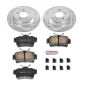 PowerStop K1306 Z23 Daily Driver Carbon-Fiber Ceramic Brake Pad and Drilled & Slotted Rotor Kit