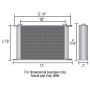 Derale 51006 10 Row Series 10000 Stack Plate Cooler, -6AN