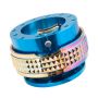 NRG Quick Release Kit - Pyramid Edition - Blue Body / Neochrome Pyramid Ring