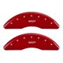 MGP 2 Caliper Covers Engraved Front MGP Red Finish Silver Characters 2007 GMC Canyon