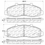 Stoptech 309.06790 Sport Brake Pads w/Shims and Hardware - Front