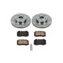 PowerStop KOE6761 OE Stock Replacement Low-Dust Ceramic Brake Pad and Rotor Kit