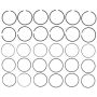 MAHLE 51444.040 Engine Piston Ring Set