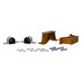 Whiteline KBR21-27 Subaru 02-07 WRX / 93-07 Impreza Non-Turbo / 04-07 STi 27mm Rear Swaybar Mount Kit