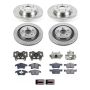 PowerStop KCOE6817B OE Stock Replacement Low-Dust Ceramic Brake Pad, Rotor and Caliper Kit