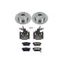 PowerStop KCOE1244B OE Stock Replacement Low-Dust Ceramic Brake Pad, Rotor and Caliper Kit