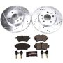 PowerStop K7979 Z23 Daily Driver Carbon-Fiber Ceramic Brake Pad and Drilled & Slotted Rotor Kit