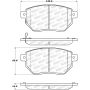Stoptech 308.09691 Street Brake Pads