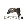 US Сonvertors 516012 Federal / EPA Direct-fit Manifold Converter Assembly