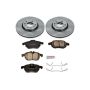 PowerStop KOE985 OE Stock Replacement Low-Dust Ceramic Brake Pad and Rotor Kit
