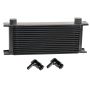 Derale 51682 16 Row Series 10000 Stack Plate Oil Fluid Cooler, 90 degree swivel -10AN