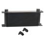 Derale 51686 16 Row Series 10000 Stack Plate Oil Fluid Cooler, 90 degree swivel -6AN