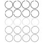 MAHLE 51686CP.040 Engine Piston Ring Set
