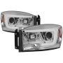 SPYDER 5085290 Projector Headlights - Version 2 - Light Bar DRL - Chrome