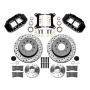 Wilwood 140-15948-D Forged Narrow Superlite 6R Front Big Brake Kit 12.19in Drilled Rotors 88-98 C1500 - Black
