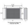 Derale 51910 19 Row Series 10000 Stack Plate Fluid Cooler, -10AN