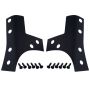 Kentrol 07-18 Jeep Wrangler JK Windshield Support Overlays Pair - Textured Black
