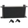 Derale 51981 19 Row Series 10000 Stack Plate Fluid Cooler, 90 degree swivel -10AN