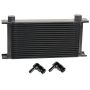 Derale 51982 19 Row Series 10000 Stack Plate Fluid Cooler, 90 degree swivel -10AN