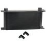 Derale 51988 19 Row Series 10000 Stack Plate Fluid Cooler, 90 degree swivel -8AN