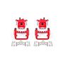 PowerStop S2596 Red Powder Coated Calipers
