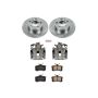 PowerStop KCOE847B OE Stock Replacement Low-Dust Ceramic Brake Pad, Rotor and Caliper Kit