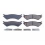 PowerStop 17-802 PowerStop - Z17 Low-Dust Ceramic Brake Pads with Hardware