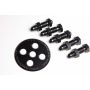 Radium Engineering 20-0128-01 BULKHEAD PLATE, 6AN, WITH FITTINGS AND NUTS