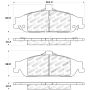 Stoptech 309.07270 Sport Brake Pads w/Shims and Hardware - Rear