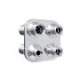 VINTAGE AIR VIN384600-MBA 4 Way Square Bulkhead #6 & #10 O-Ring