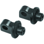 Kuryakyn 8888 Splined Peg Adapter Harley-Davidson Male Mount Black