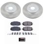 PowerStop SC5863 Semi-Coated Rotor and Low-Dust Ceramic Brake Pad Kit
