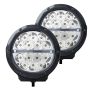 Go Rhino 750700623DRS Xplor Bright Series Round LED Driving Light Kit w/DRL (Surface Mount) 6in - Blk (2 pc)