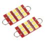 Oracle Lighting 5209-001 44mm 6 LED 3 Chip, Loop Festoon Bulbs, White, Pair