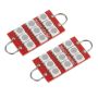 Oracle Lighting 5209-003 44mm 6 LED 3 Chip, Loop Festoon Bulbs, Red, Pair