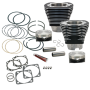 S&S Cycle 910-0225 84-99 BT 4 1/8in Bore Cylinder & Piston Kit For S&S V117 Engine - WBlack