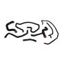Mishimoto MMHOSE-SVT-02BK 02-04 Ford Focus SVT Black Silicone Hose Kit